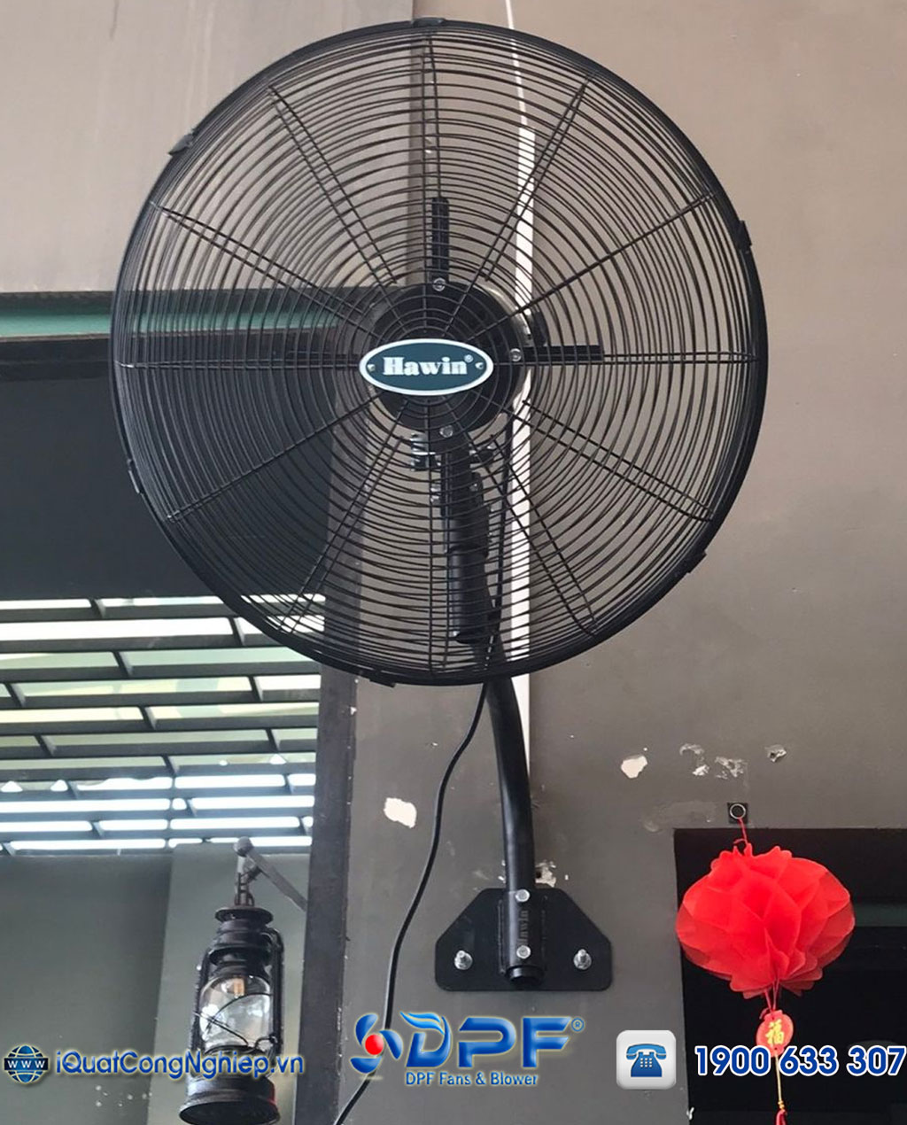 Quạt công nghiệp treo tường Hawin