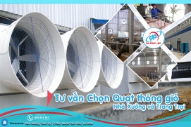 Tư vấn Chọn Quạt thông gió công nghiệp cho nhà xưởng và trang trại