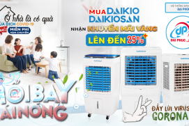 Mua Máy làm mát Daikio - Daikiosan - Nhận ưu đãi 25% + Quà tặng hấp dẫn