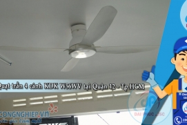 Lắp đặt Quạt trần KDK W56WV - Trắng tại Quận 12 - Tp.HCM