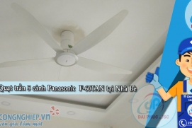 Lắp đặt Quạt trần 5 cánh Panasonic F-60TDN tại chung cư Phú Mỹ Thuận - Nhà Bè