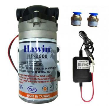 Máy bơm phun sương Hawin HP-2600 kèm Adapter 24V