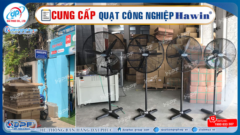 Cung cấp Quạt công nghiệp Hawin giá tốt