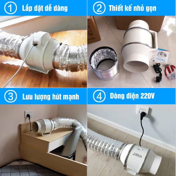 Quạt hút mùi nối ống