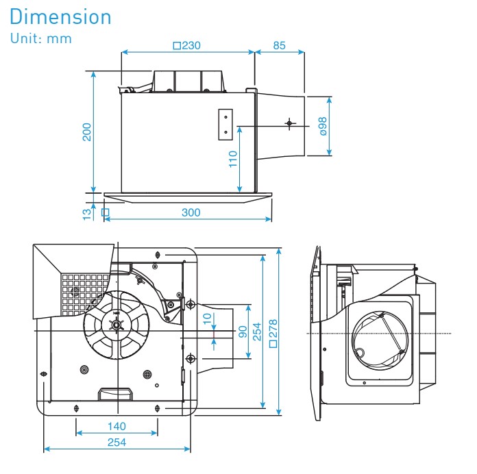 Bản vẽ kỹ thuật FV-24CU8