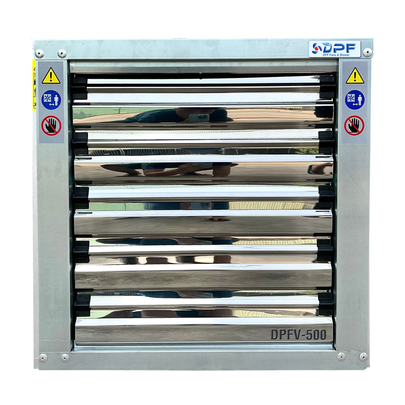 Quạt thông gió vuông 500 x 500mm inox