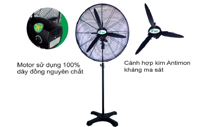 Quạt đứng công nghiệp iFan NS 3 lá