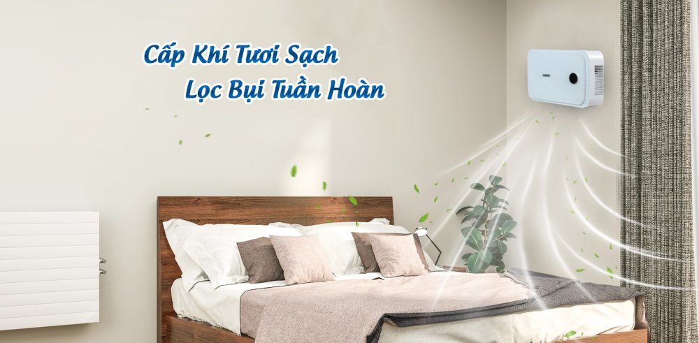 Máy cấp khí tươi lọc bụi Freshbox 110