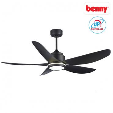 Quạt trần 5 cánh Benny BF-C52LUX Đèn LED - Màu đen