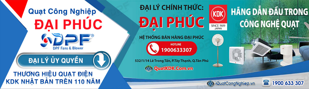 Đại lý Quạt KDK - Đại Phúc phân phối Quạt KDK giá tốt